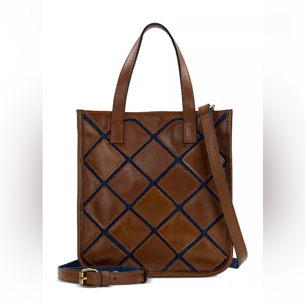 Patricia Nash Brown and Blue Tote Bag